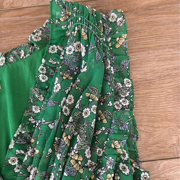 Beautiful green floral maxi dress - Picture 4 of 4